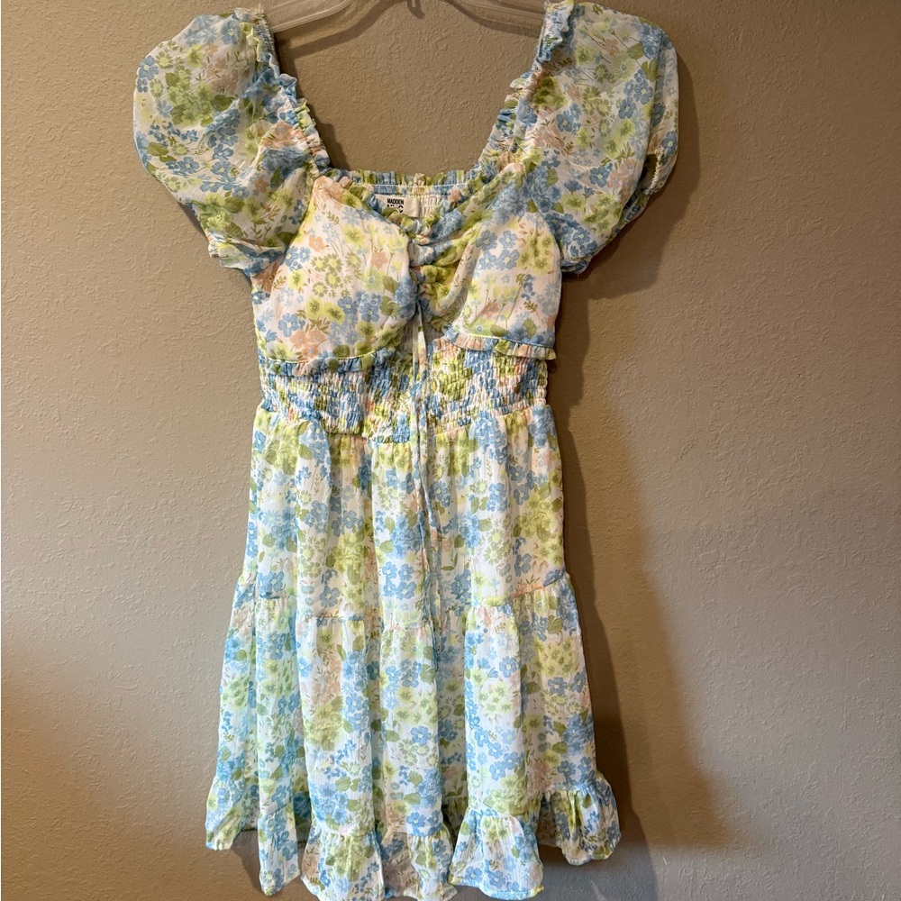 Steve Madden Floral Smocked Dress
